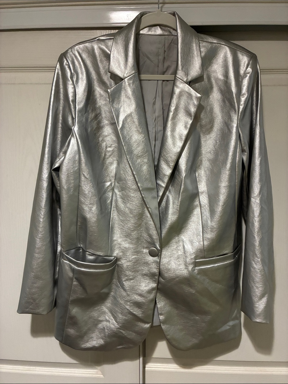 Silver blazer